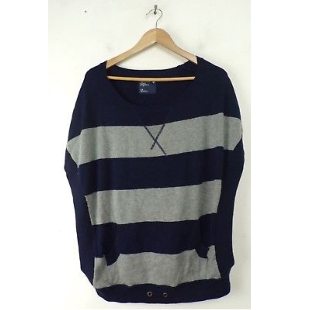AEO Striped Poncho with Pocket